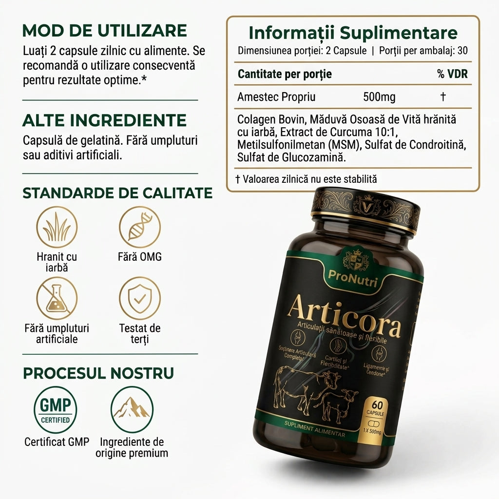 ProNutri Articora – Formula zilnică pentru articulații